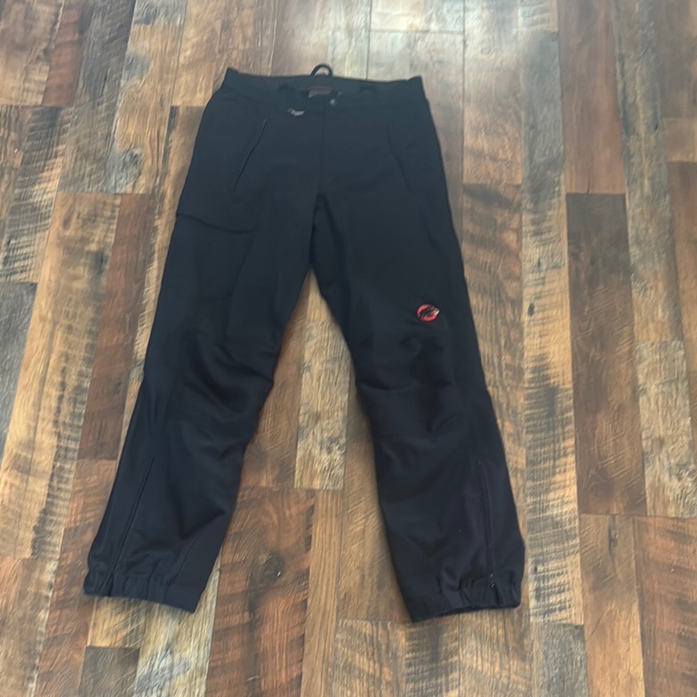 Mammut Black Joggers with Red Logo